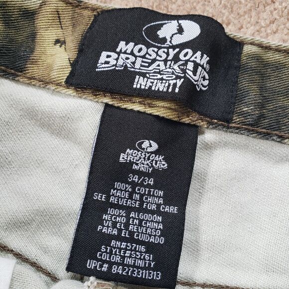 Mossy Oak Break-Up Infinity Sz 34x34 Mens Woodland Camouflage Pants Camo Hunting - Picture 3 of 11